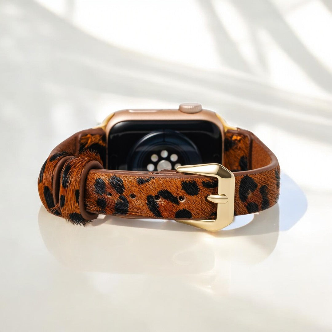 Correa para Apple Watch de cuero marrón Panthera