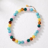 Collar grueso tropical de cuentas