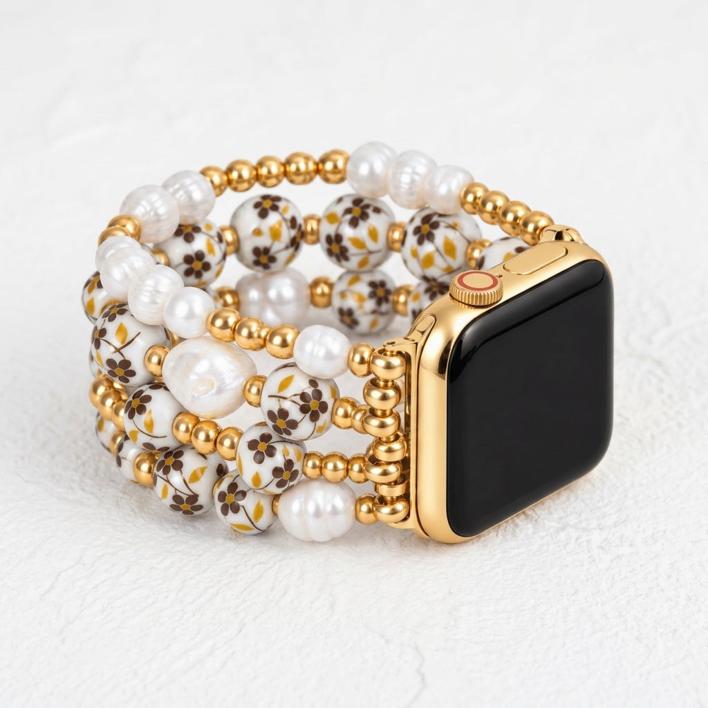 Correa para Apple Watch Golden Meadow de Porcelain Garden