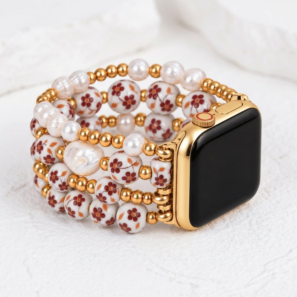 Correa para Apple Watch Autumn Blossom de Porcelain Garden