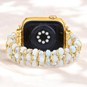 Correa trenzada Aquamarine Glow para Apple Watch