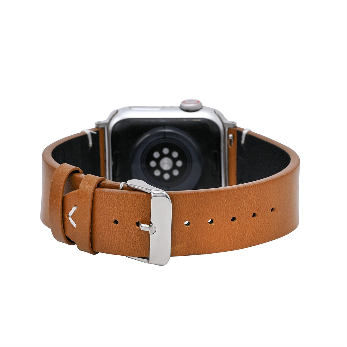 Correa de cuero marrón para Apple Watch para hombre