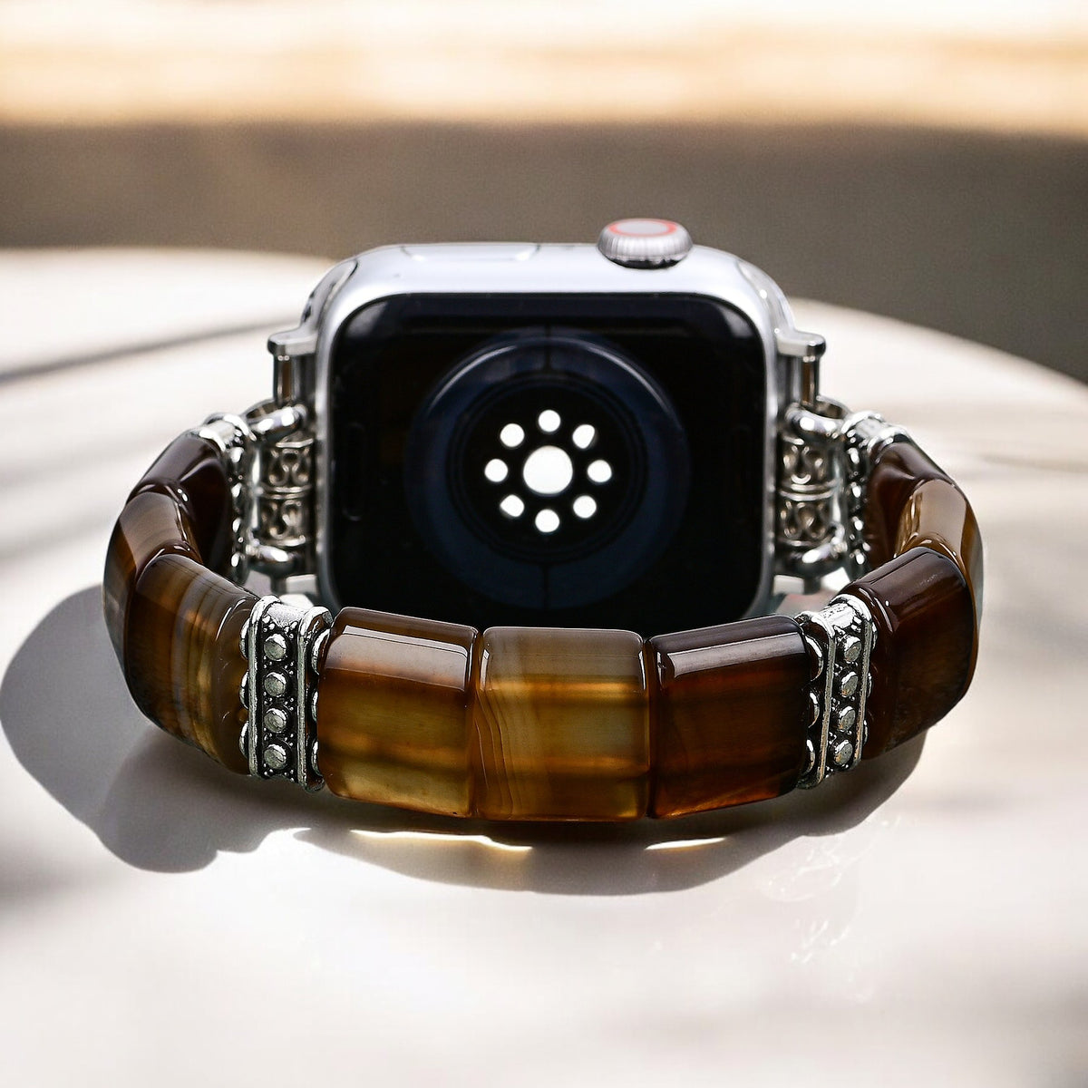 Correa de Apple Watch de Ágata de Duna Etérea