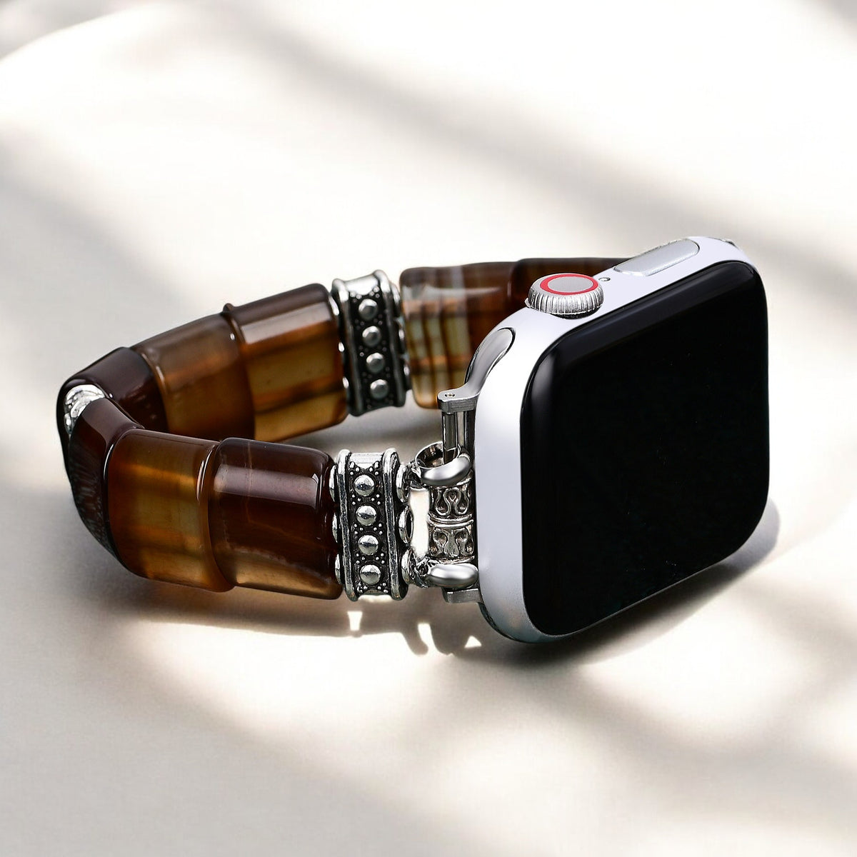 Correa elástica de ágata de duna etérea para Apple Watch