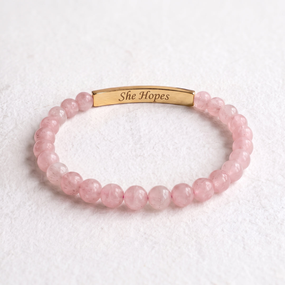 Pulsera del Mes de Concientización sobre el Cáncer de Mama - Ella tiene esperanza