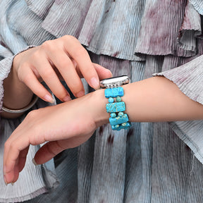 Correa elástica Serenity Turquesa Apple Watch