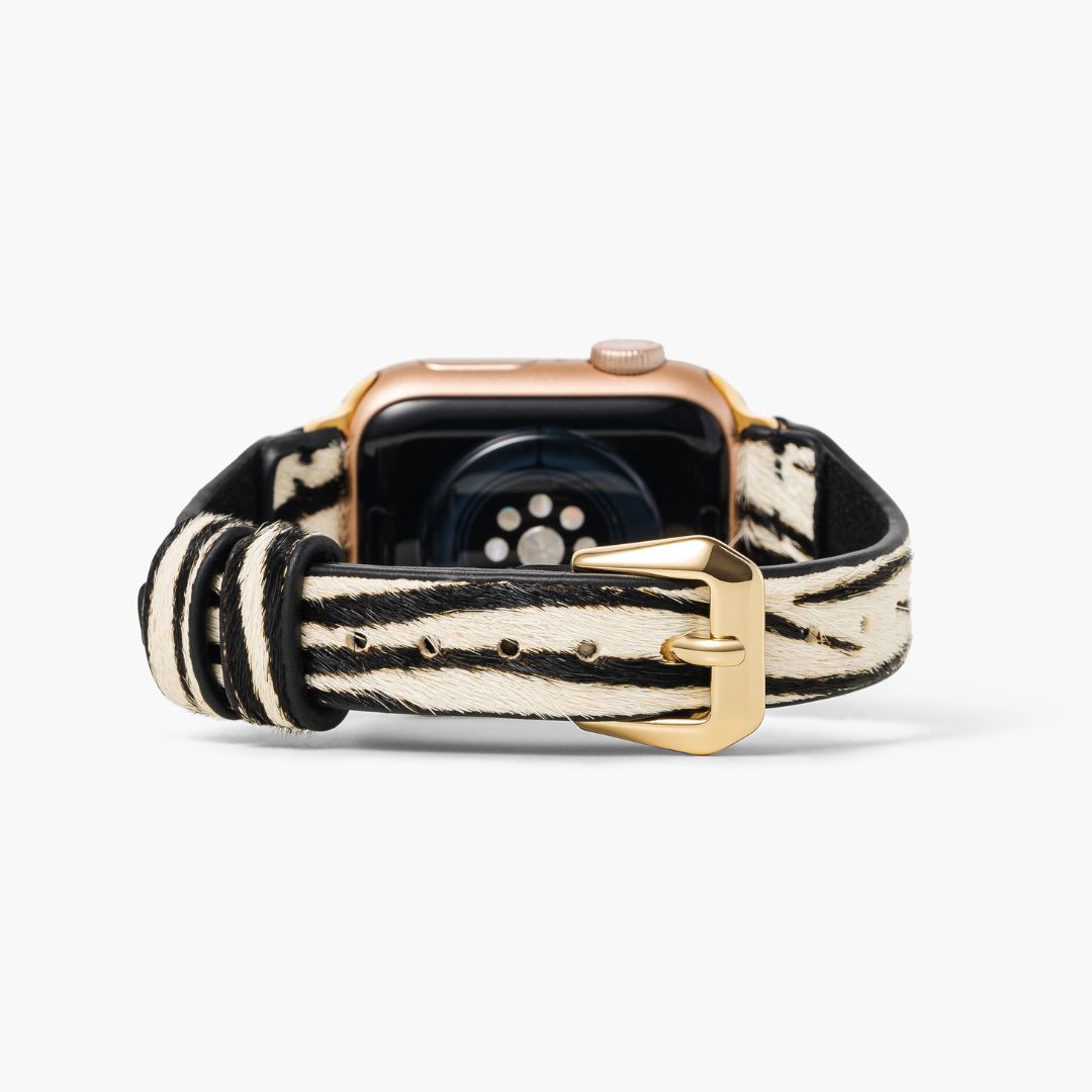 Correa de cuero Zebra Luxe Apple Watch