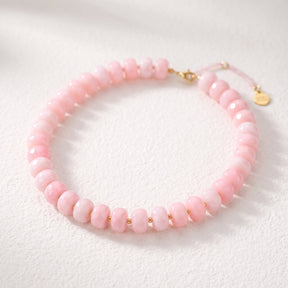Collar grueso de cuarzo rosa Dream Blush