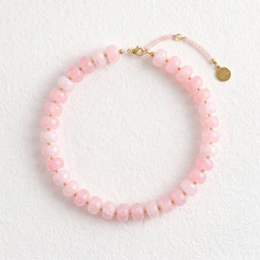 Collar grueso de cuarzo rosa Dream Blush