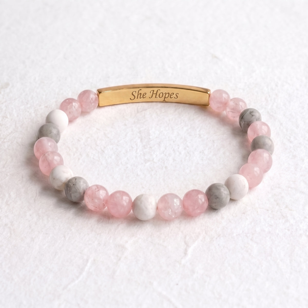 Pulsera del Mes de Concientización sobre el Cáncer de Mama - Ella tiene esperanza