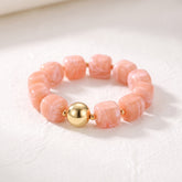 Pulsera gruesa Coral Dream