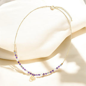Collar de Loto de Amatista