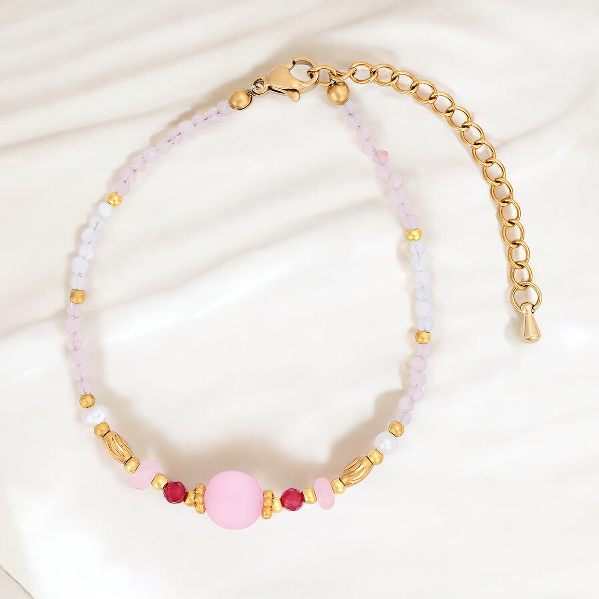 Pulsera de Loto Ágata Medianoche