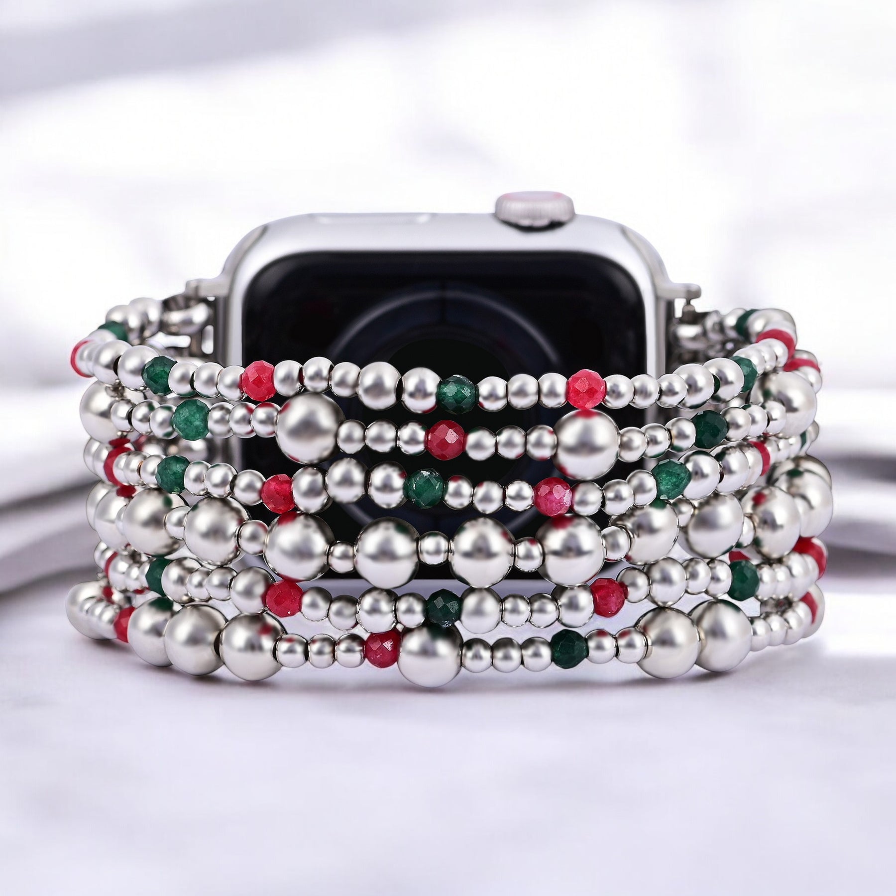 Correa de Plata Mágica de Navidad para Apple Watch