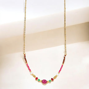 Collar de Armonía de Jade Rubí
