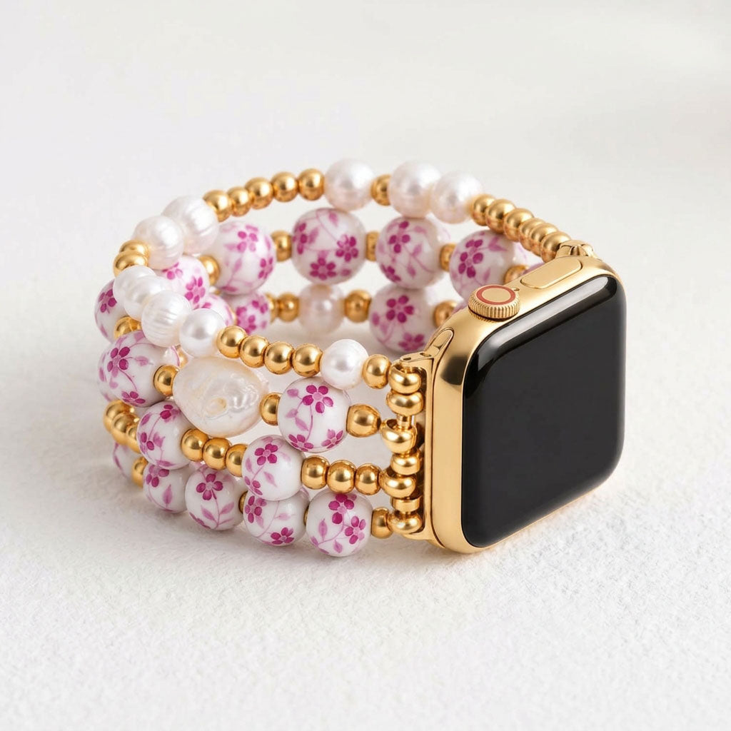 Correa para Apple Watch Rose Blossom de Porcelain Garden