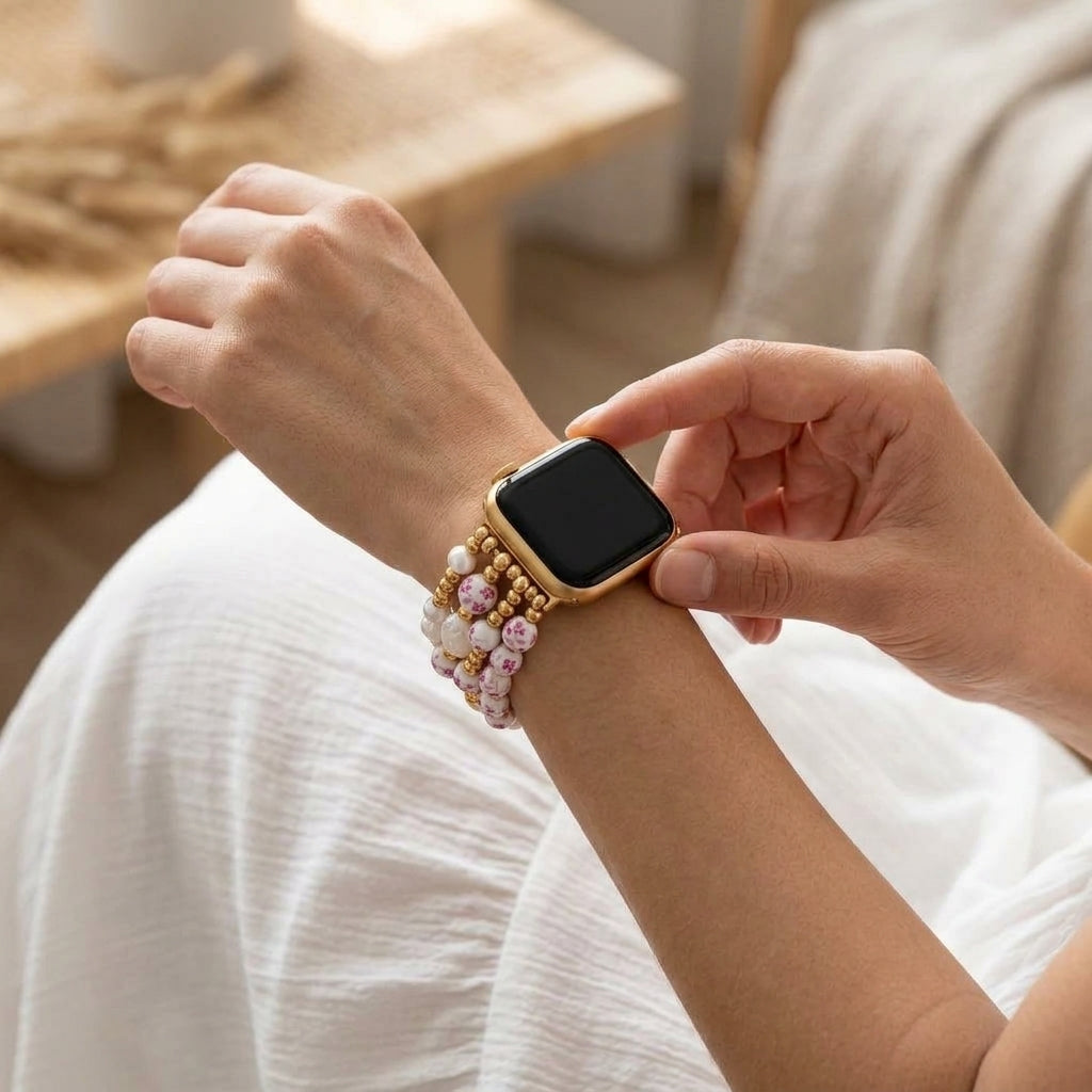 Correa para Apple Watch Rose Blossom de Porcelain Garden