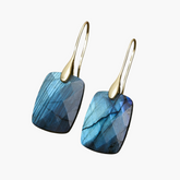 Pendientes de aro con orbe moteado Crimson Orbit