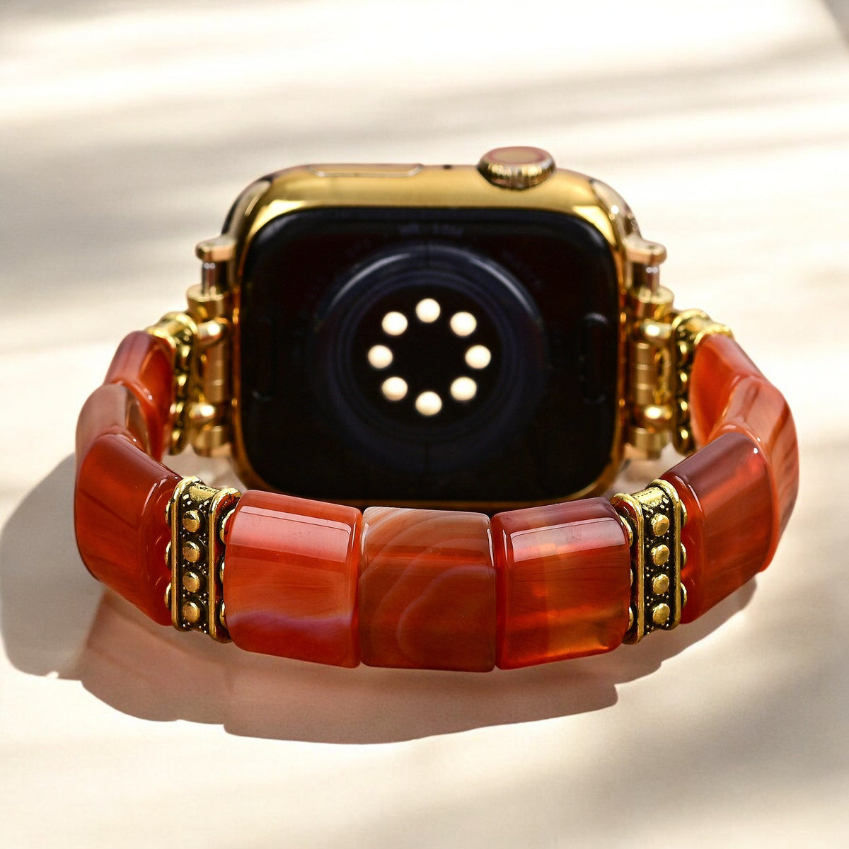 Correa de Apple Watch de Ágata Flameante Serena