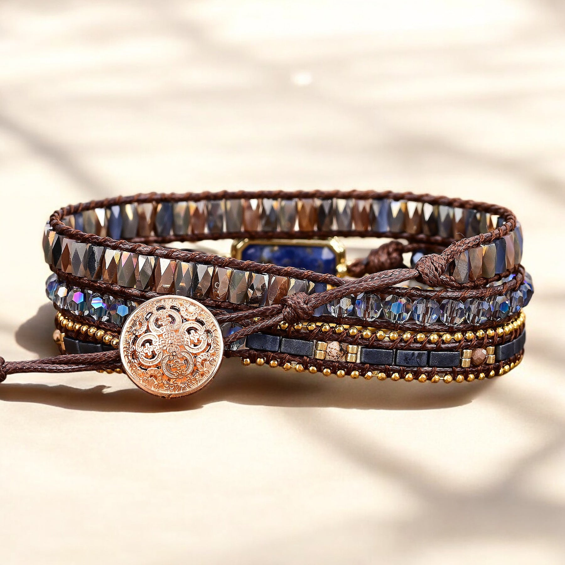 Pulsera Envoltura Realeza Medianoche