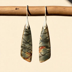 Pendientes de aro con orbe moteado Crimson Orbit