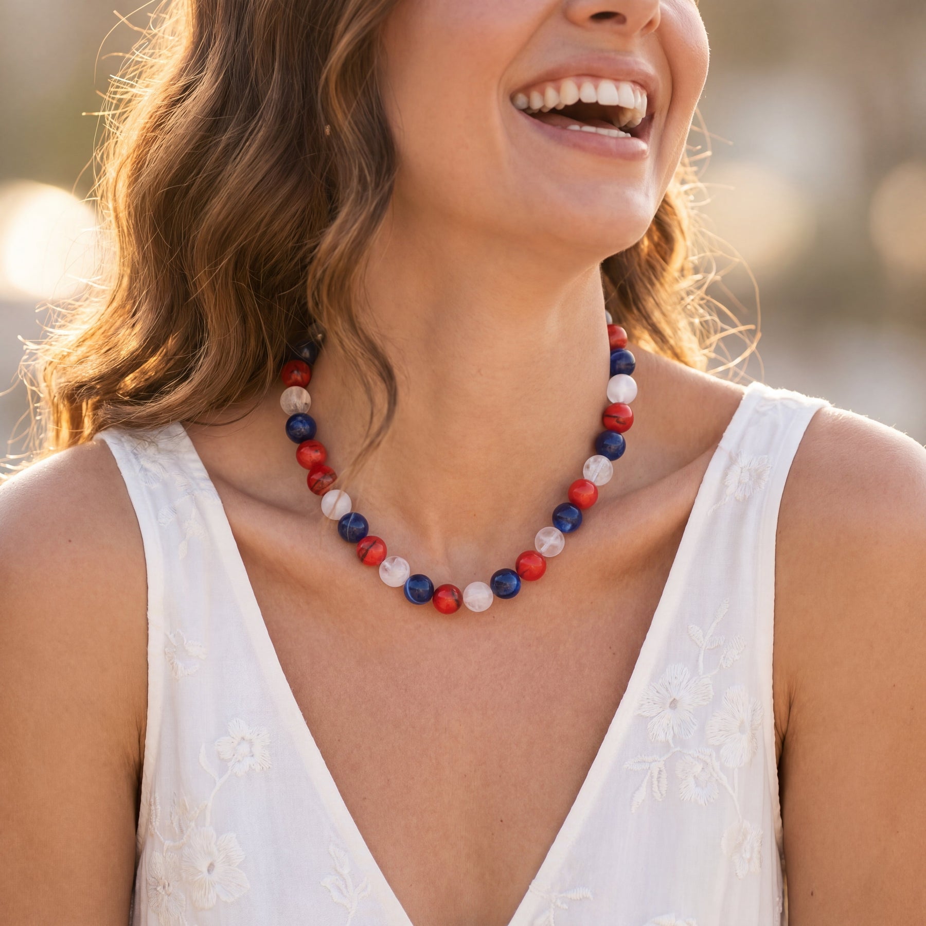 Collar de cuentas Chunky America 250