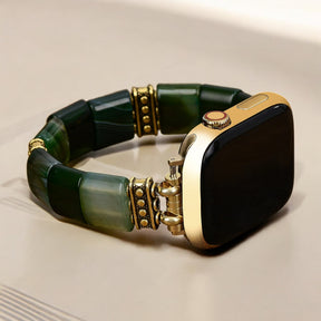 Correa elástica de ágata serenidad perenne para Apple Watch