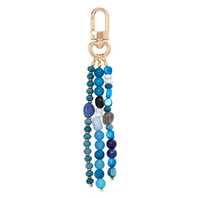 Charm para bolso Armonía de Ágata Azul