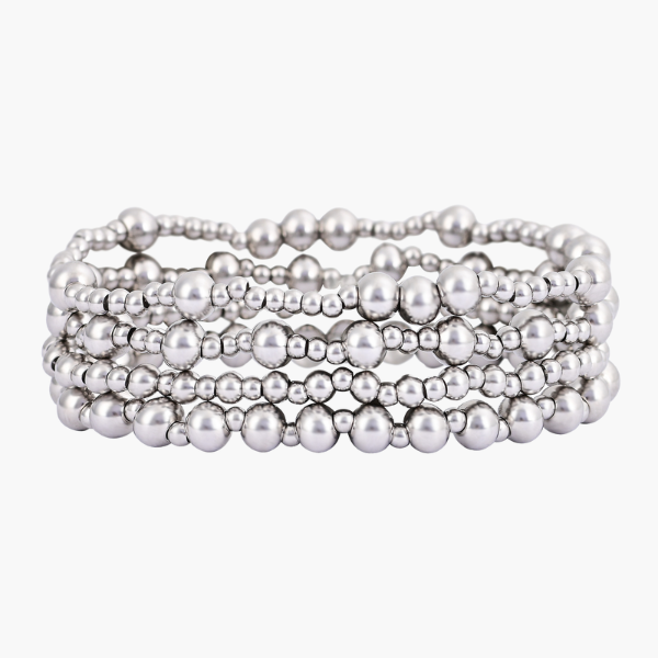 Conjunto de Pulseras de Platino Demure