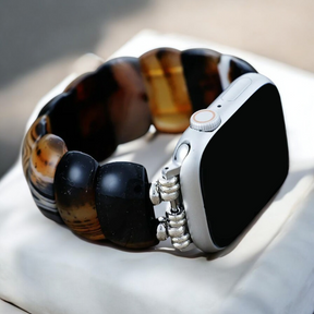 Correa elástica Bohemian Onyx Elegance para Apple Watch