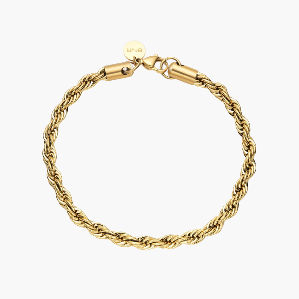 Pulsera de Cuerda (Oro) 5mm