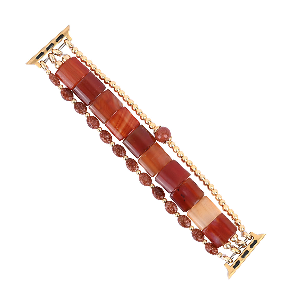 Correa elástica para Apple Watch en carneliano color llama del desierto