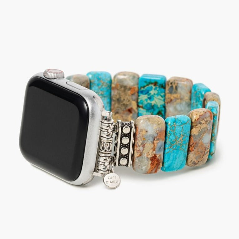 Correa elástica turquesa costera Apple Watch