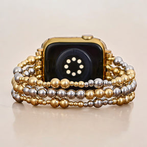 Correa elástica Sterling Gold para Apple Watch