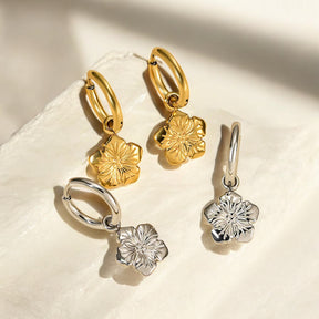 Pendientes de aro Bloom Charm