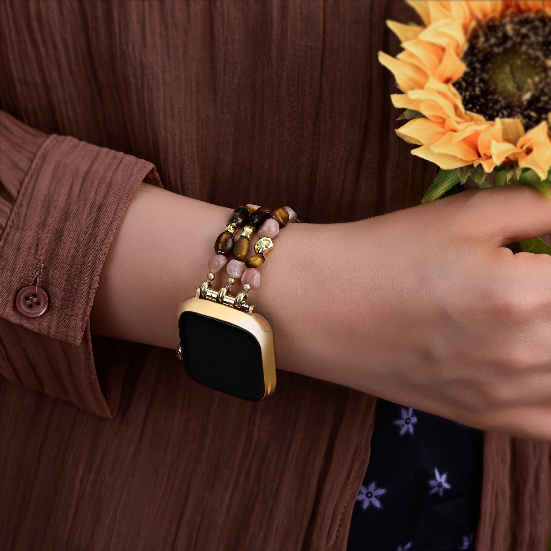 Correa Golden Glowcore Stretch para Apple Watch