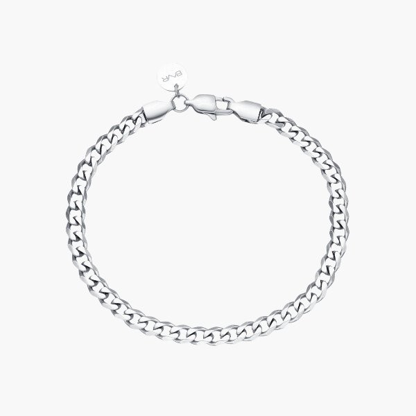 Pulsera Cubana (Plata) 5mm