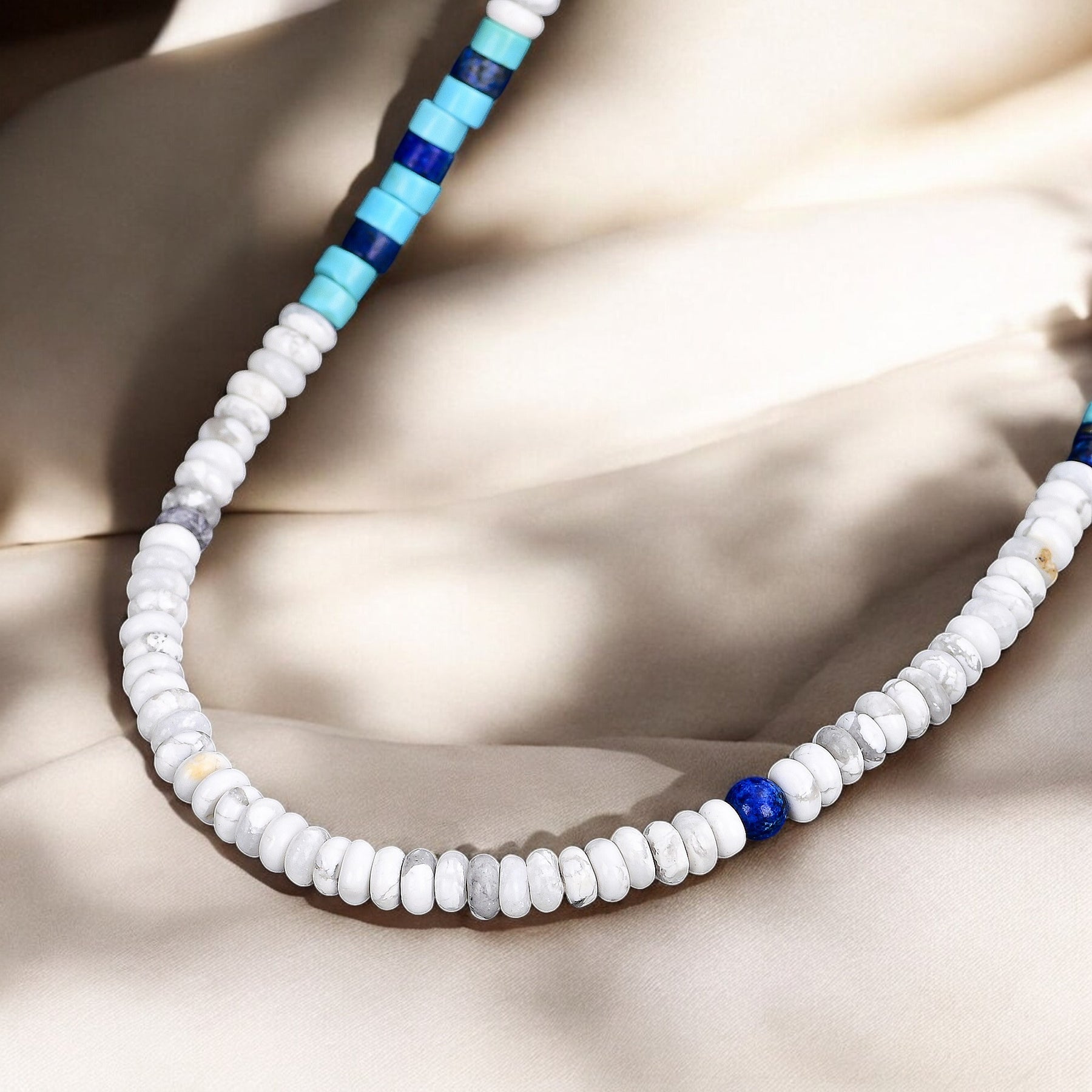 Collar Oceánico de Hematita para Hombre