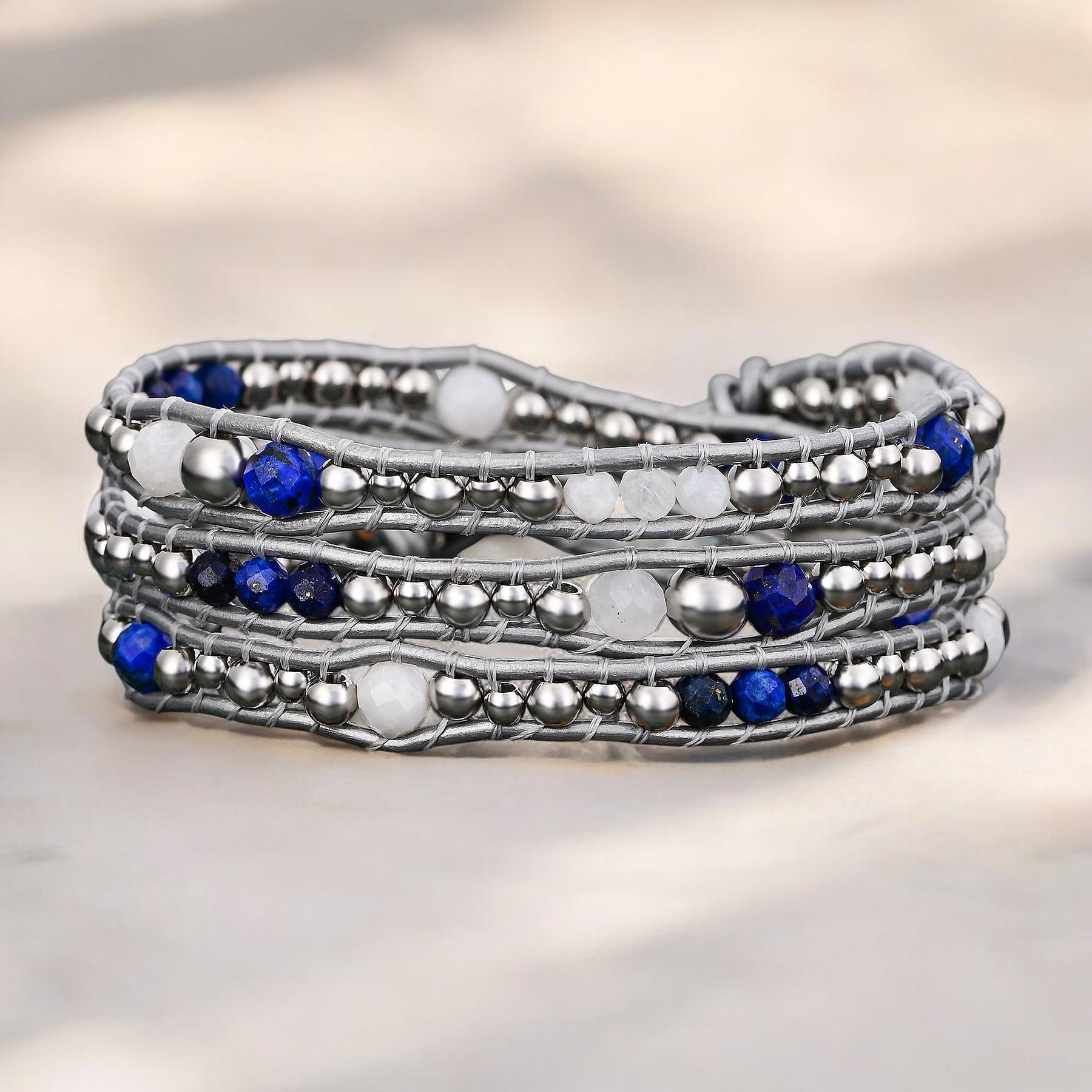 Pulsera envolvente de protección Celestial Lapis