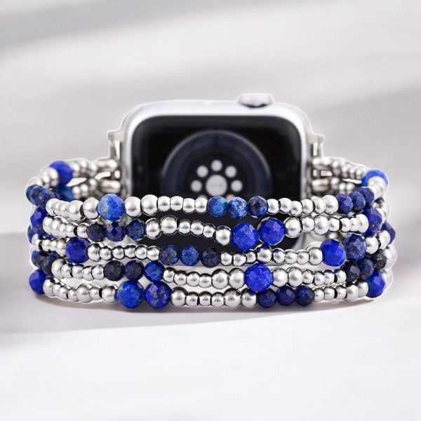 Correa Azure Serenity Silver Stretch Apple Watch