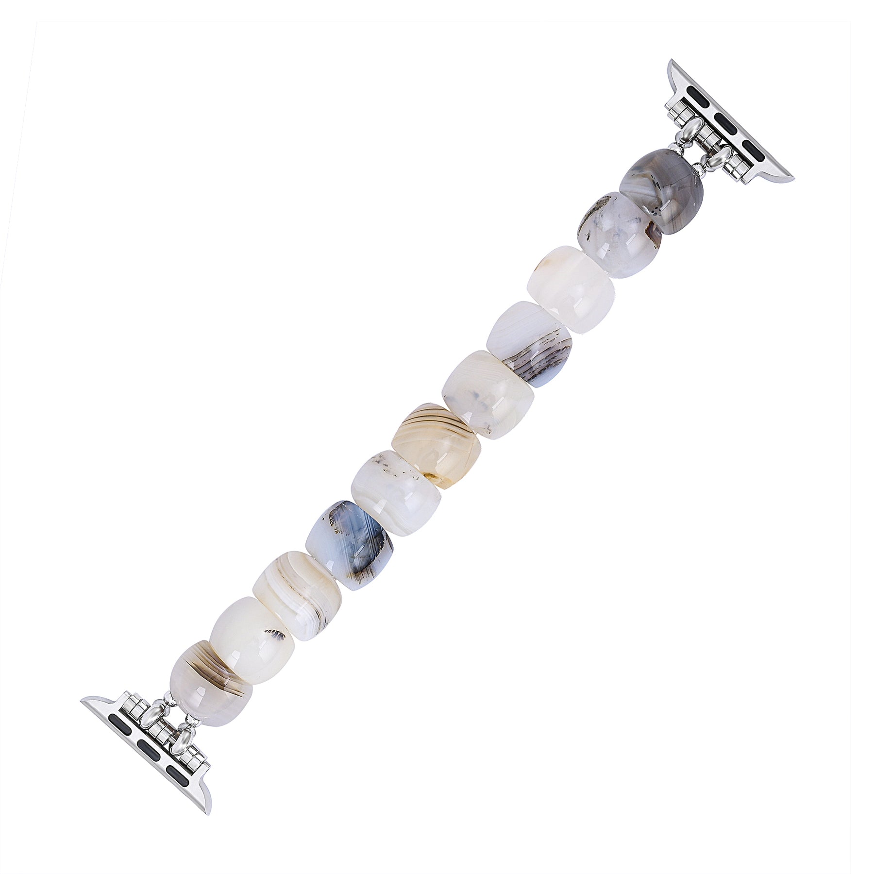 Correa elástica color marfil Aura para Apple Watch