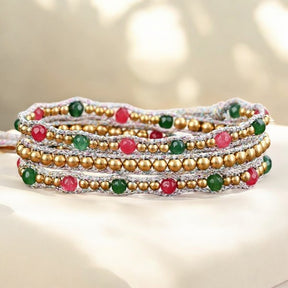 Pulsera envolvente de resplandor navideño alegre