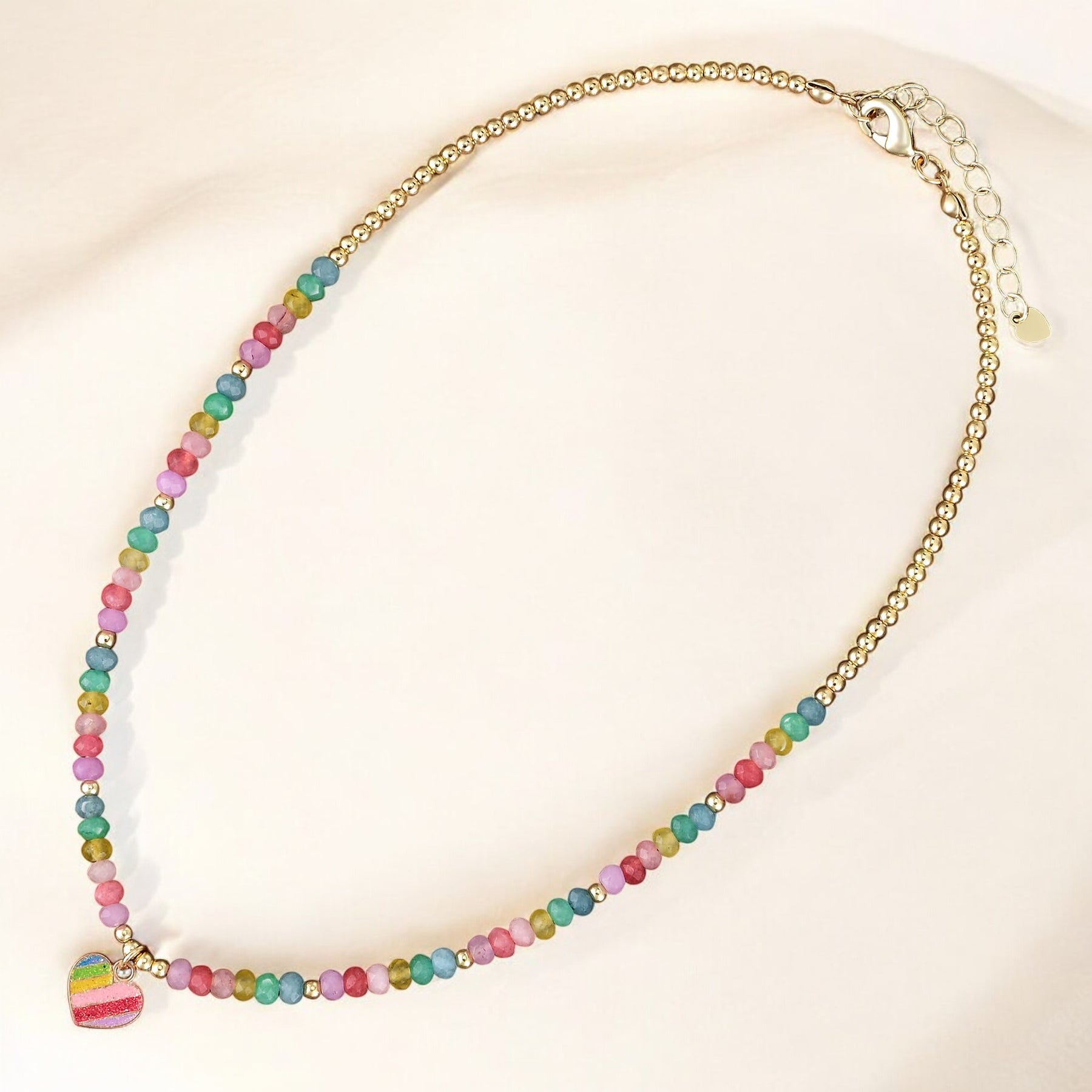 Collar de Corazón Pastel