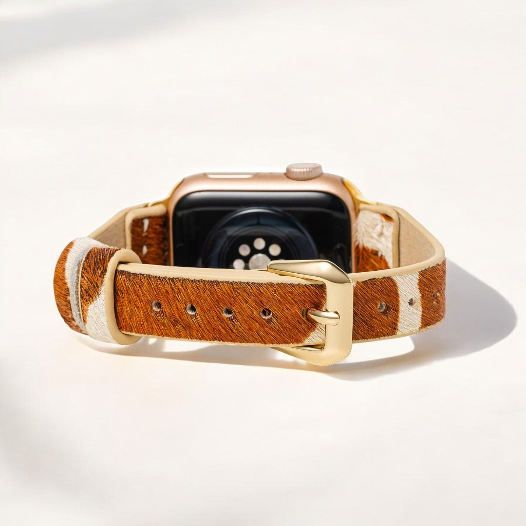 Correa de cuero elegante Apple Watch Savannah