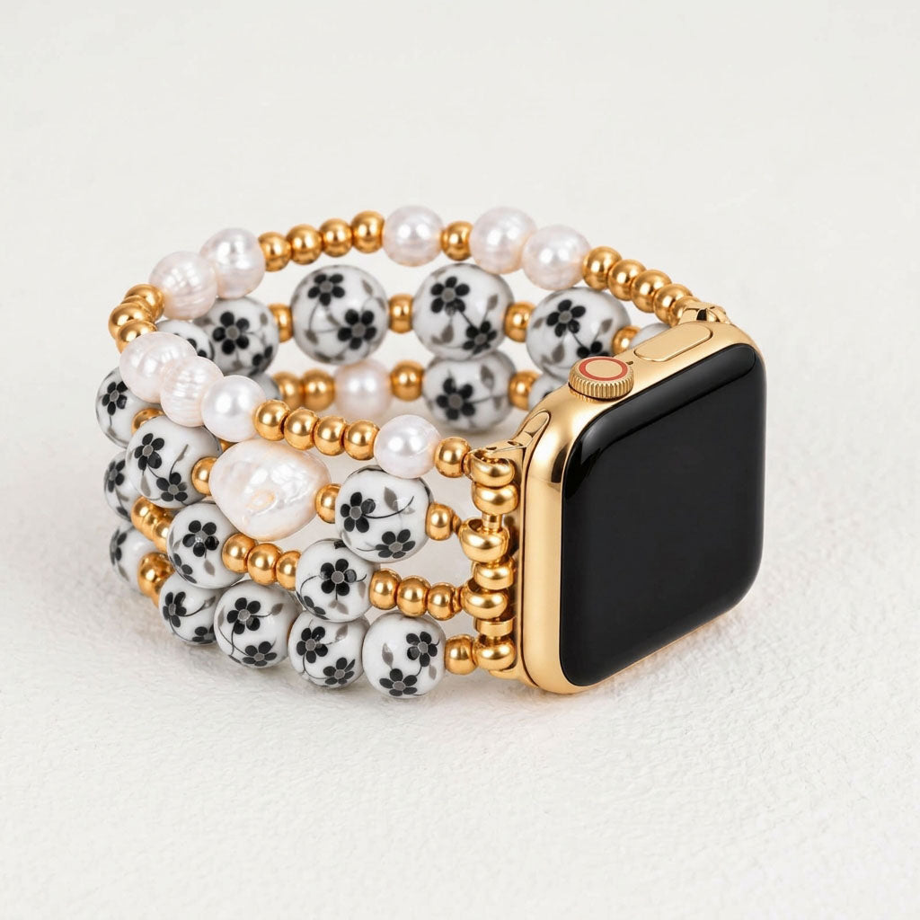 Correa para Apple Watch Midnight Bloom de Porcelain Garden