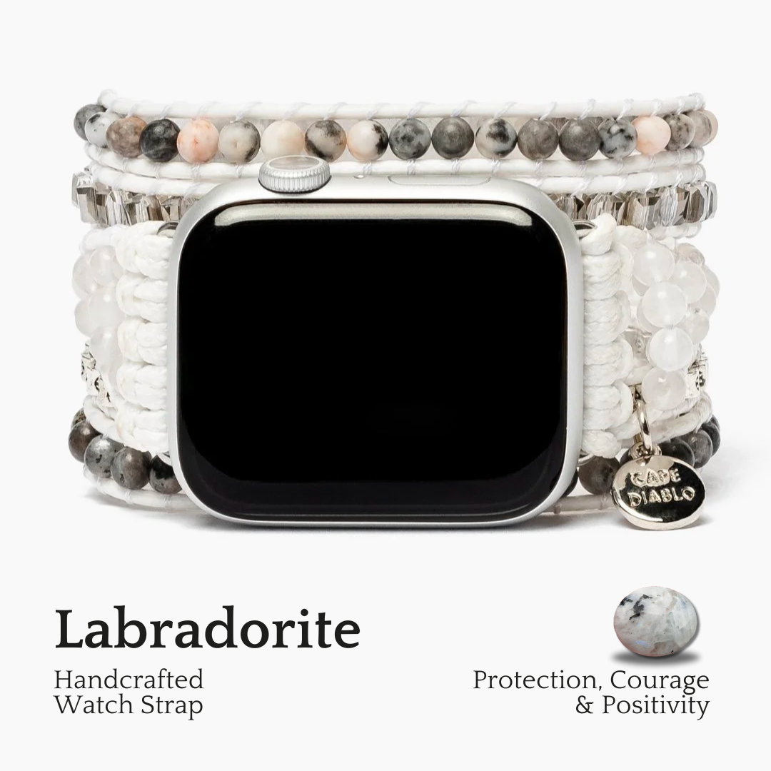 Correa de Labradorita Blanca para Apple Watch