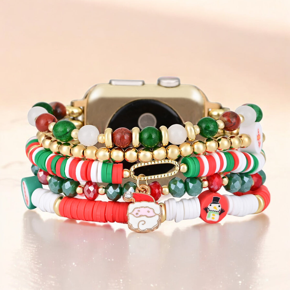 Correa Santa Sparkle Stretch Apple Watch