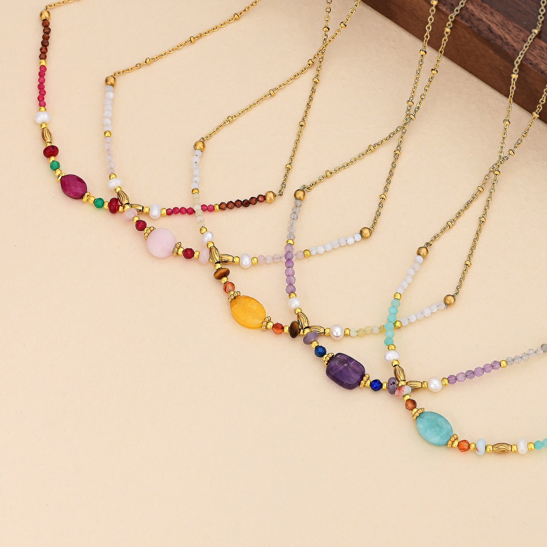 Collar de Armonía de Jade Rubí