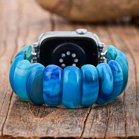 Correa elástica Ocean Essence Agate para Apple Watch