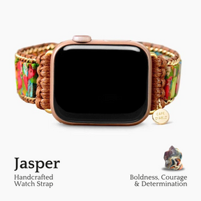 Correa Apple Watch con jaspe de selva tropical